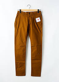 Pantalon chino elasticitate mărime normală maro TOM TAILOR homme