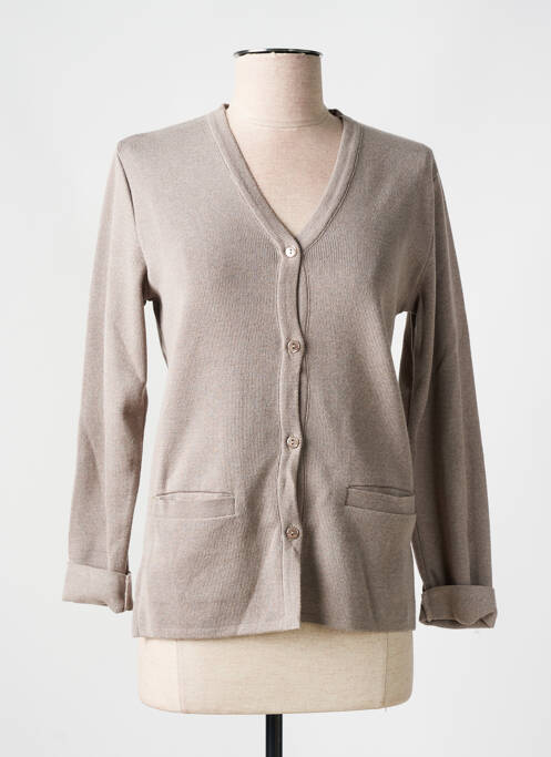 Vestă cu mâneci lungi bej ELEANE femeie