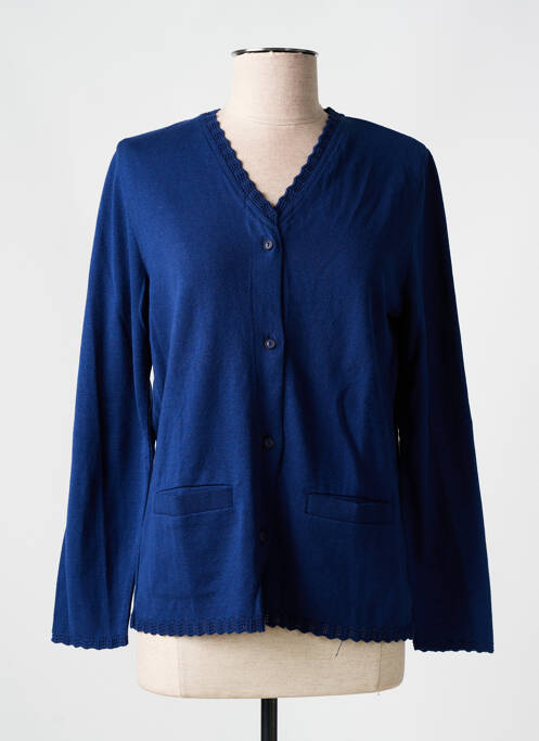 Vestă cu mâneci lungi albastru ELEANE femeie