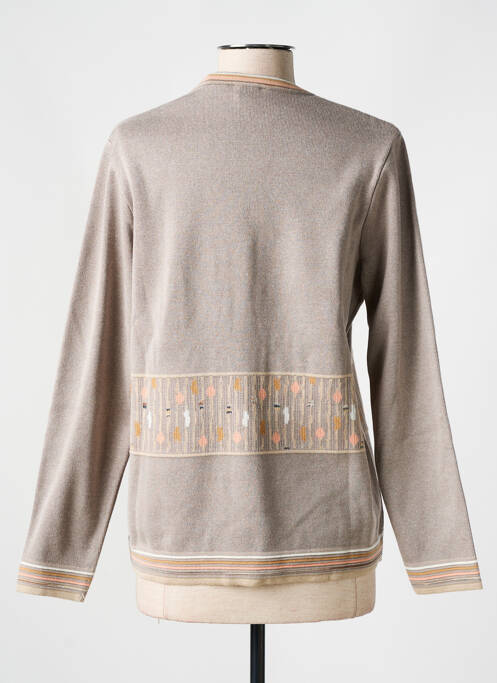 Vestă cu mâneci lungi bej ELEANE femeie