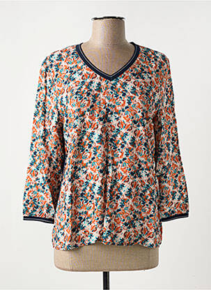 Tricou mâneci 3/4 mâneci 3/4 portocalie TOM TAILOR femeie