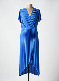 Rochie lungă mâneci scurte mâneci scurte albastru I.CODE (By IKKS) femeie