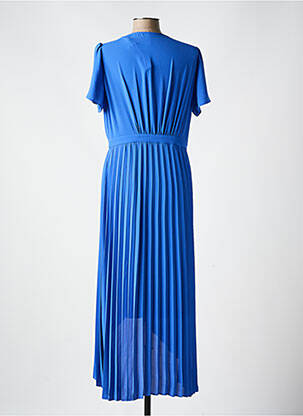 Rochie lungă mâneci scurte mâneci scurte albastru I.CODE (By IKKS) femeie