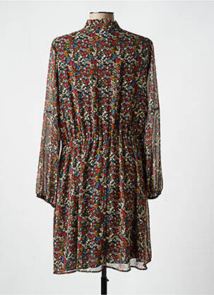 Rochie midi croială fluidă mâneci lungi roșu C'EST BEAU LA VIE femeie
