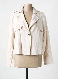 Jachete casual guler tip costum bej STREET ONE femeie