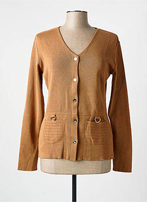 Vestă cu mâneci lungi galben ELEANE femeie