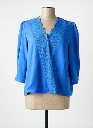 Bluză mâneci 3/4 mâneci 3/4 albastru I.CODE (By IKKS) femeie