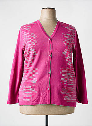 Vestă cu mâneci lungi roz ELEANE femeie