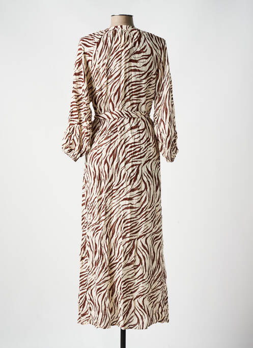 Rochie lungă maro GRACE & MILA femeie