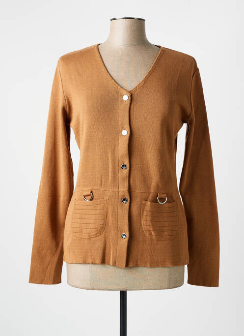 Vestă cu mâneci lungi galben ELEANE femeie