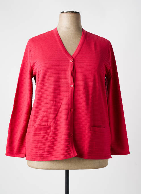 Vestă cu mâneci lungi roșu ELEANE femeie