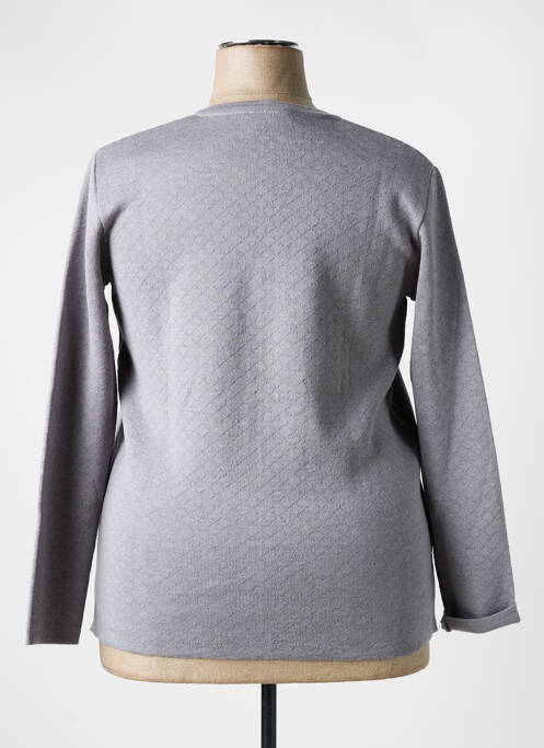 Vestă cu mâneci lungi gri ELEANE femeie