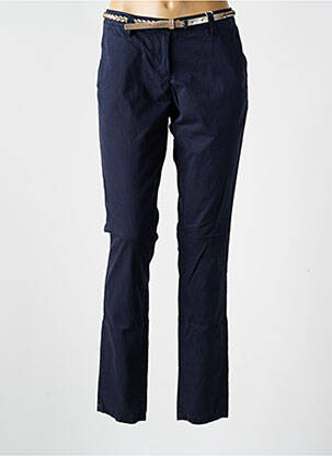 Pantalon chino țesătură poplin mărime normală albastru TOM TAILOR femeie