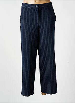 Pantalon drept talie elastică mărime normală albastru TOM TAILOR femeie