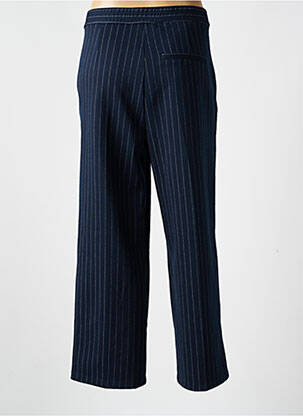 Pantalon drept talie elastică mărime normală albastru TOM TAILOR femeie