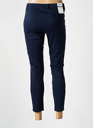 Pantalon 7/8 talie cu cleme talie joasă albastru TOM TAILOR femeie