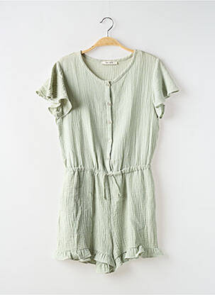 Salopetă scurtă verde TEDDY SMITH fată