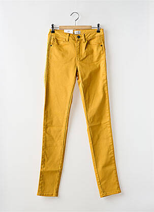 Pantalon slim galben C'EST BEAU LA VIE femeie