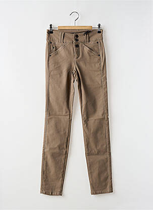 Pantalon slim bej STREET ONE femeie