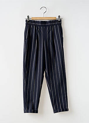 Pantalon drept albastru TEDDY SMITH fată