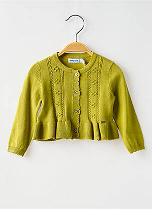 Vestă cu mâneci lungi verde MAYORAL fată