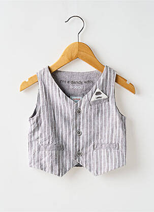 Vestă fără mâneci gri BOBOLI băiat