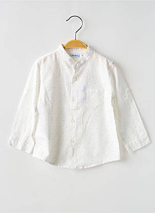Cămașă cu mâneci lungi alb MAYORAL băiat