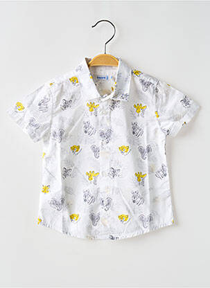 Cămașă cu mâneci scurte alb MAYORAL băiat
