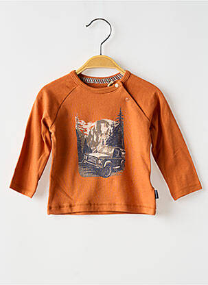 Tricou mâneci lungi mâneci lungi portocalie NOPPIES băiat