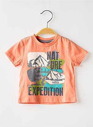Polo serigrafie mâneci scurte portocalie BOBOLI băiat