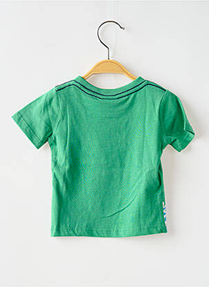 Tricou croială dreaptă mâneci scurte verde BOBOLI băiat