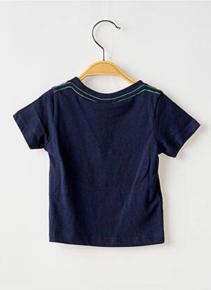 Tricou croială dreaptă mâneci scurte albastru BOBOLI băiat