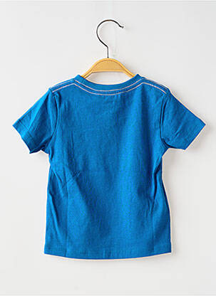 Tricou croială dreaptă mâneci scurte albastru BOBOLI băiat