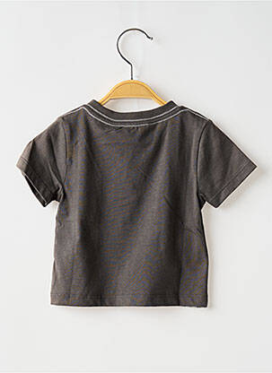 Tricou croială dreaptă mâneci scurte gri BOBOLI băiat