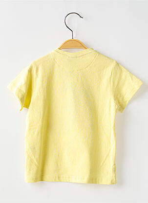 Tricou țesătură jersey mâneci scurte galben 3 POMMES băiat