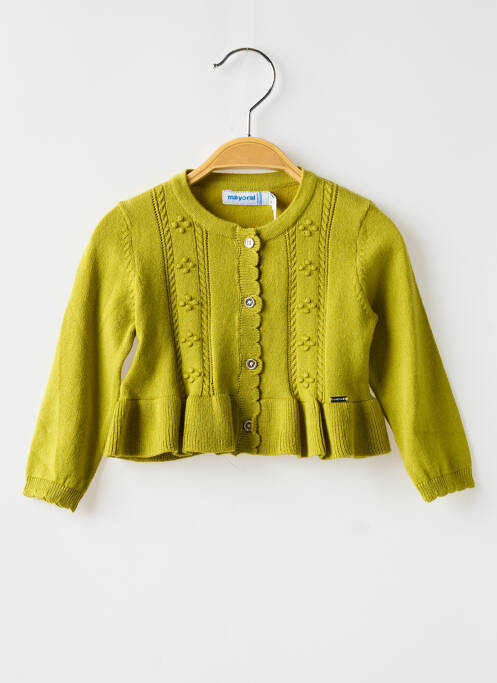 Vestă cu mâneci lungi verde MAYORAL fată