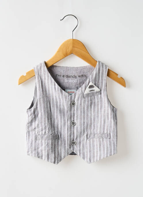 Vestă fără mâneci gri BOBOLI băiat