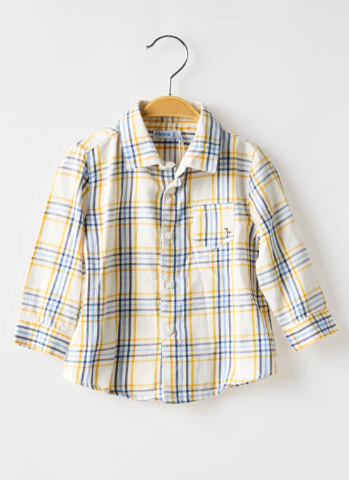 Cămașă cu mâneci lungi alb MAYORAL băiat