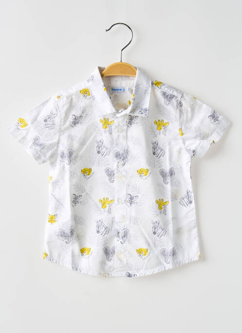 Cămașă cu mâneci scurte alb MAYORAL băiat