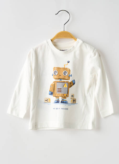 Tricou alb MAYORAL băiat