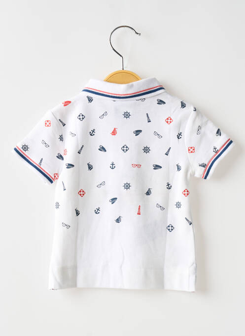 Polo alb BOBOLI băiat