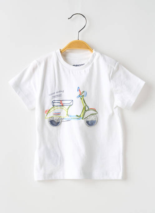 Tricou alb MAYORAL băiat