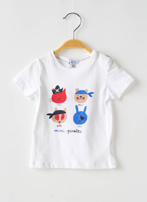 Tricou alb ABSORBA băiat