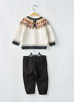 Set pantaloni tricot din plasă negru LOSAN băiat