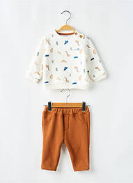 Set pantaloni talie elastică maro NOUKIE'S garcon