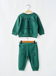 Set sportiv guler rotund verde LOSAN garcon