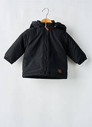 Parka buzunare cu glugă negru LOSAN garcon