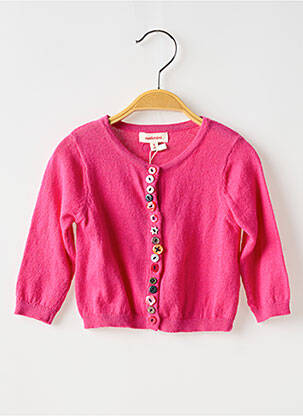 Vestă cu mâneci lungi roz CATIMINI fată