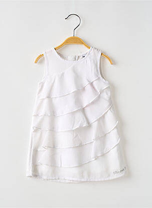 Rochie midi fără mâneci fără mâneci alb 3 POMMES fată