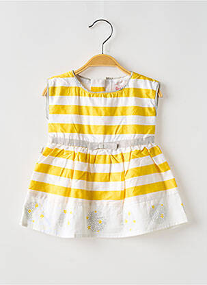 Rochie midi galben BOBOLI fată